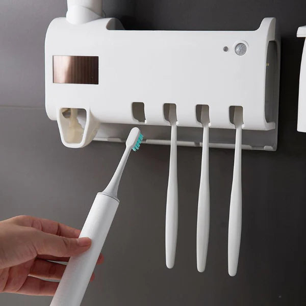 Porta Cepillo Dispensador De Crema Denta
