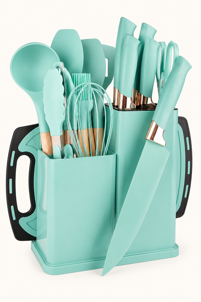 Set cucharones y accesorios cocina 19pz